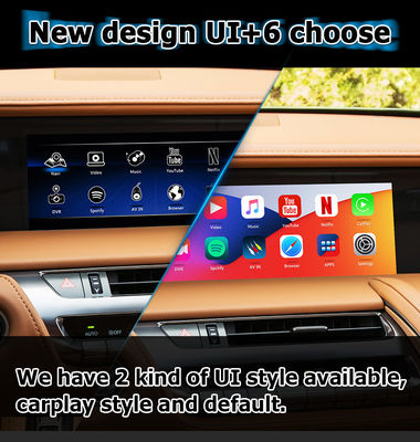 Lexus LC500 LC500h GPS Navigation Box antarmuka video carplay nirkabel dan android auto youtube Google play