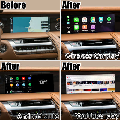 Lexus LC500 LC500h GPS Navigation Box antarmuka video carplay nirkabel dan android auto youtube Google play