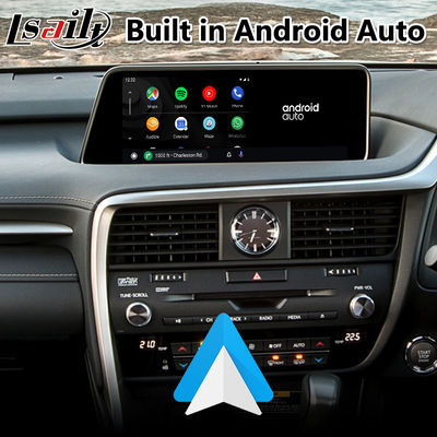 Antarmuka Video Multimedia Android Lsailt 4+64GB untuk Lexus RX 200t RX350 RX450H 2016-2019