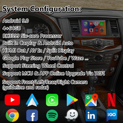 Lsailt Android Carplay Multimedia Antarmuka Untuk Infiniti QX80 QX56 QX60 QX70