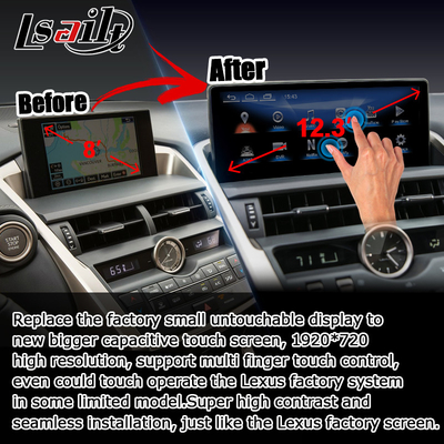 Lexus NX200t 10.25 Upgrade layar sentuh Hexa Processor Android Auto Wireless Carplay