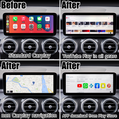 Antarmuka Video Multimedia Android 10 4GB RAM AI Box Sgs Untuk Mercedes dengan Carplay
