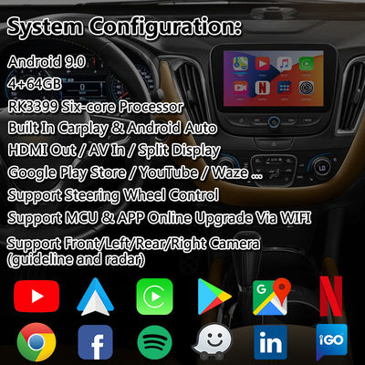 Chevrolet Malibu Android Carplay Multimedia Antarmuka Dengan Wireless Android Navigasi Otomatis