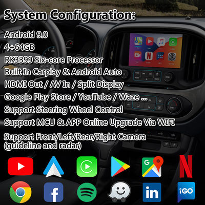Lsailt Android Carplay Video Interface untuk Chevrolet Colorado Mylink System