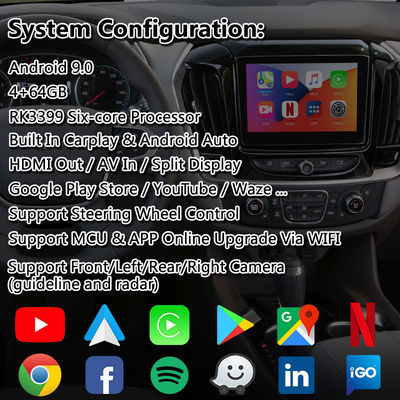 Antarmuka Mobil Android Chevrolet Traverse dengan Navigasi GPS