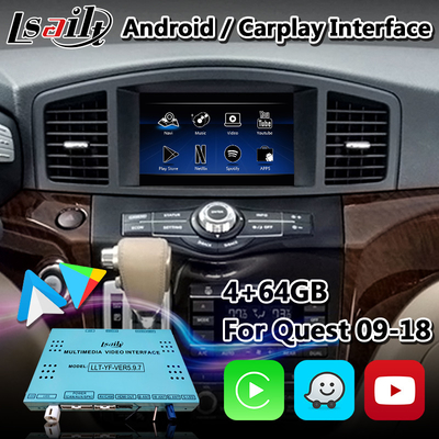 Antarmuka Android Carplay Lsailt untuk Nissan Quest E52 Dengan Android Auto Nirkabel