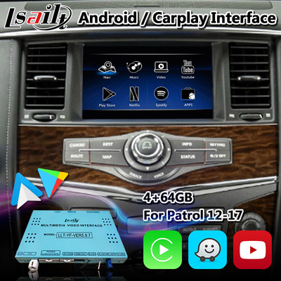 Lsailt Android Carplay Interface untuk Nissan Patrol Y62 2011-2017 Dengan Navigasi GPS Youtube