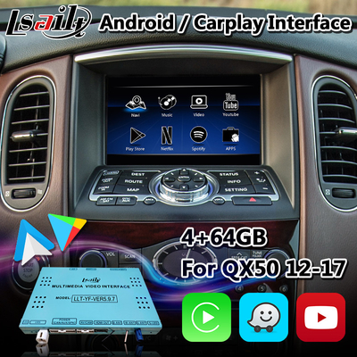Lsailt Infiniti Carplay Box, Antarmuka Navigasi GPS Android untuk QX50 dengan Android otomatis nirkabel