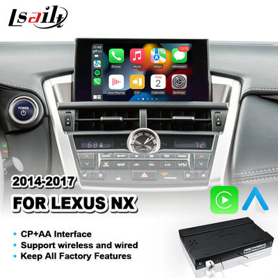 Antarmuka Android Auto Carplay Nirkabel untuk Lexus NX300H NX200T NX 300h 2014-2017