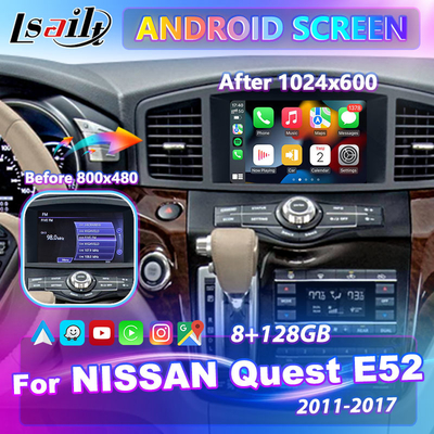 Lsailt 8 Inch HD Android Multimedia Screen untuk 2011-2017 Nissan Quest E52
