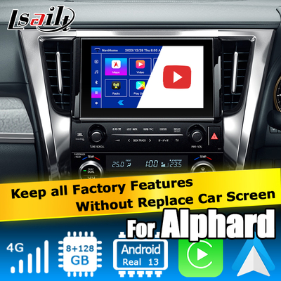 Toyota Alphard Vellfire AH40 antarmuka video carplay Android